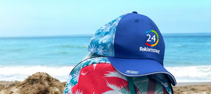 Niebieska czapka z logo Reklamowe24